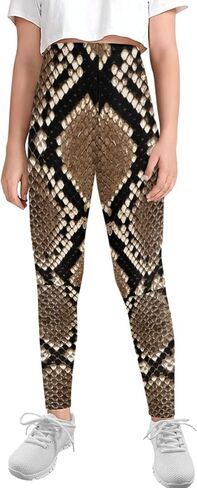 Girls'Sport Legging Buttery Soft High Waist Yoga Pants for Jogging,4-13 Years Kids Girls in Saudi Arabia