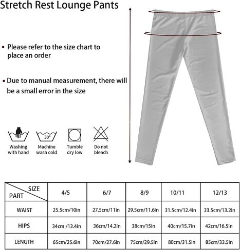 Girls'Sport Legging Buttery Soft High Waist Yoga Pants for Jogging,4-13 Years Kids Girls in Saudi Arabia