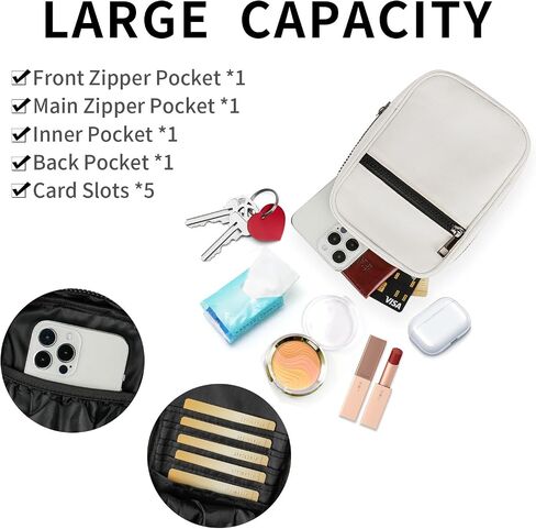 IFSNOW Crossbody Bags for Women Men Trendy, Cross body Bag Women, Sling Bag Multi Position Fanny Pack, Small Belt Bag Crossbody Purse Sling Backpack Travel (Black) in Saudi Arabia