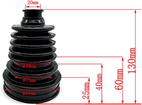 Small Shaft Universal CV Boot Kit,Upgrade Thick Silicone Constant Velocity Joint Gaiter Boot(Blue) in Saudi Arabia