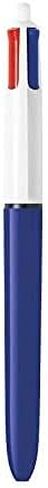 BIC Medium Point Ball Pen, 4 Colors, Assorted Ink and Wite Out Correction Tape - Bundle (Pen 2-Count, Wite Out 2-Count, Pouch Case Included) in Saudi Arabia