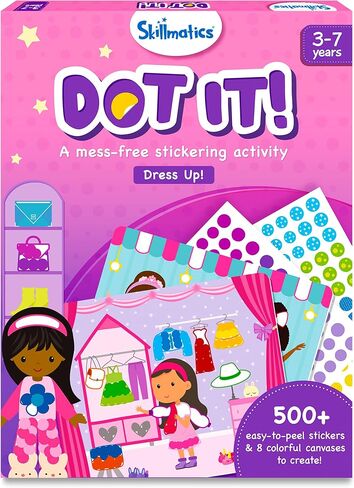 Skillmatics Dot It Sticker Art – Unicorns & Princesses, Craft Kit for Kids in Kuwait