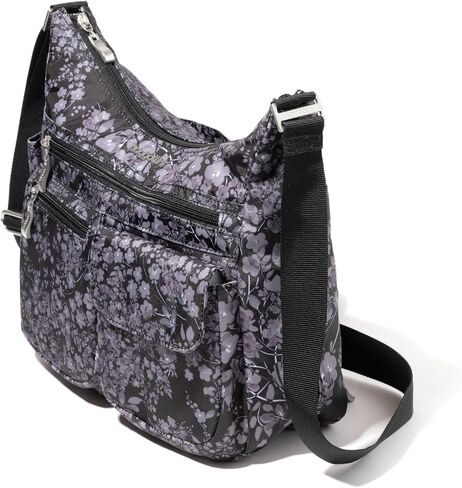 Baggallini Everywhere Bagg Crossbody Women 11x9 Lightweight Nylon Hobo Water-Resistant Travel Bag W/RFID Protection in Saudi Arabia