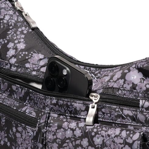 Baggallini Everywhere Bagg Crossbody Women 11x9 Lightweight Nylon Hobo Water-Resistant Travel Bag W/RFID Protection in Saudi Arabia