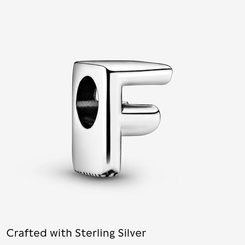 PANDORA Letter Alphabet Charm - Compatible with PANDORA Moments Bracelets - Jewelry for Women - Gift for Women in Your Life - Made with Sterling Silver, With Gift Box in Kuwait