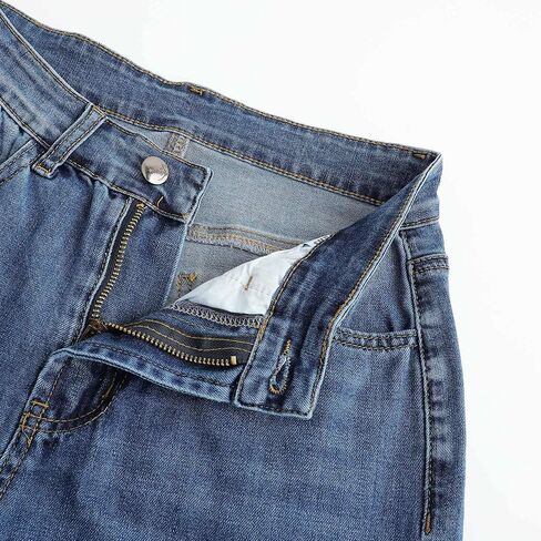 THUNDER STAR Womens High Waisted Wide Leg Jeans Stretchy Distressed Denim Pants in Saudi Arabia