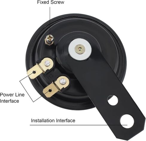 Waterproof Motorcycle Horn Motorcycle Speaker Black Universal 12V 105db Loud Bicycle Motorcycle Horn Scooter Bracket for Bicycle, Scooter, ATV, Motorcycle, Truck, Dirt Bike in Saudi Arabia