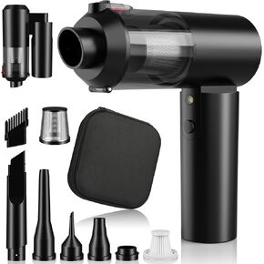 AirifyPro Vac V2 Portable Air Blower/Car Vacuum 90°Foldable 3in1 Handheld Vacuums Cleaner Brushless Motor High Power 14500PA Compressed Air Dusters Cordless Vacuum Cleaners for Car Home