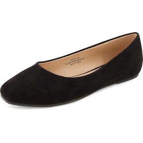 CUSHIONAIRE Women's Skipper Flat with +Memory Foam, Wide Widths Available, Navy 6.5 in Kuwait