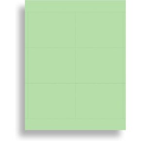 Plain Pastel Yellow 3x4 Name Badge Inserts - 6 per page - Colored Standard Printable Name Tag Cardstock for Inkjet & Laser Printer Compatible - 25 Sheets / 150 Name Badge Insert Refills (Yellow)