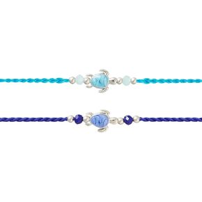 Rakhi for Brother - Set of 2 With Greeting Card, Evil Eye Pendant For Raksha Bandhan Designer Rakhi Thread for Bhaiya Design03