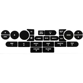 Radio Button Stickers Repair Kit Decals Compatible with Mustang 2005-2009
