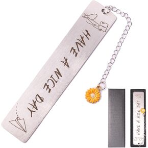 إشارة مرجعية معدنية، مسطرة من الفولاذ المقاوم للصدأ مع تدرجات بوصة ومتري، صانع صفحات فريد من نوعه لملحقات الكتب لمحبي القراءة، هدية ملهمة للنساء والرجال in Kuwait