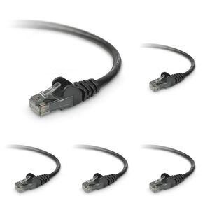 Belkin, BLKA3L9804BLKS, RJ45 M/M CAT6 4' Ethernet Patch Cable, 1, Black