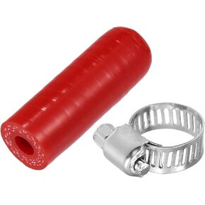 Reinforced Silicone Coolant Cap Kit, 6mm 0.24" ID Turbo Bypass Valve Cap Universal for Car Vacuum Throttle Body Water Port Fix Leak High Temperature Resistant Silicone Red