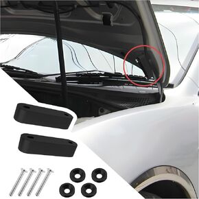 2PCS Car Hood Spacers with Tool Set,Hood Vents for Cars Spacers Helps Dissipate Engine Heat,Universal Car Accessories Car Hood Vent Spacer Riser Washers Fits Cars Trucks SUVs (Black)