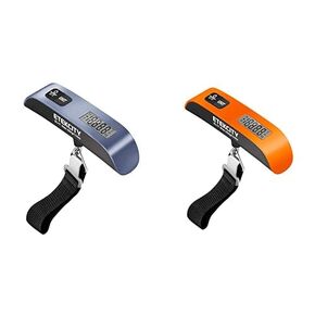 Bundle of Etekcity Luggage Scale, Travel Essentials, Digital Suitcase Weight Scales for Travel Accessories, Hanging Baggage Scale with Temperature Sensor, Rubber Paint, 110 Pounds, Battery Included