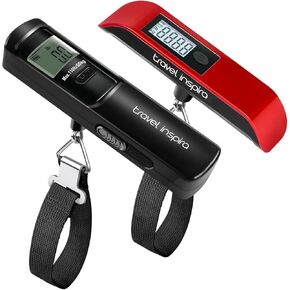 travel inspira Luggage Scale, Travel Essentials, Portable Digital Hanging Baggage Scale for Travel, Suitcase Weight Scale