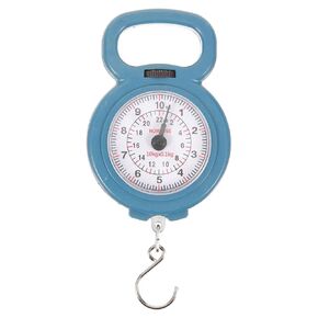 Luxshiny 1pc Fishing Weight Scale 10kg Luggage Suitcase Scale Bike Weight Scale Hanging Produce Scale Food Weight Scale Portable Metal Hand Scale Crane Scale(Blue Red Green, Random Color)