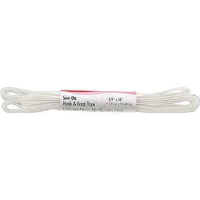 SINGER Sew-On Hook and Loop Tape 3/4-Inch by 36-Inch, White