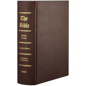 1560 Geneva Bible - First Edition Facsimile Regular Edition - Hardcover - Burgundy