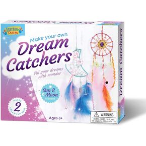 Dream Catcher Kit for Kids & Teens - Makes 2 Dreamcatchers - Easy-to-Follow Instructions, Perfect Dreamcatcher Kit for Room Decor, Ages 8-Teen