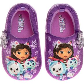 Gabby's Dollhouse slippers for Kids Girls - Gabbys indoor cute house shoes Lightweight Warm Comfort plush fuzzy Kitty Cat slipper (sizes toddler/little kid)