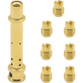 Carburetor Jet Kit Compatible with Predator 212 cc Hemi or Non Hemi 032 033 034 035 036 037 038 140 E-Tube, for 196cc GX160 GX200 Replace a GX140 emulsion tube and main jets