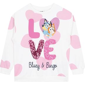 Bluey Sweatshirt | Bingo Crew Neck Sweatshirt | Cotton Cute Sweatshirts for Girls