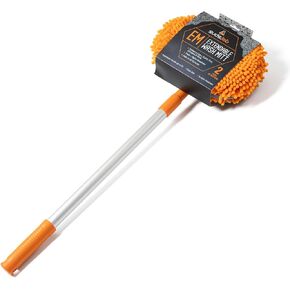 Suds Lab 60'' Extendable Microfiber Car Wash Brush Mop Kit with Long Handle, Chenille Car Cleaning Mitt Supplies for Car RV SUV Truck Boat Scratch-Free Cleaning