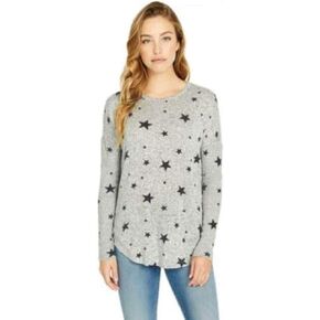 Buffalo Ladies’ Cozy Top (Stars Grey Heather, Large)