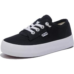 Boys and Girls, Low Cut Children's Canvas Shoes, Wide Fitting Lazy Skateboard Shoes