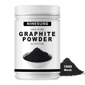Pure Graphite Powder, 1000 Grit Graphite, Graphite Lock Lubricant, Dry Graphite Lubricant 8 Ounces Graphite Graphite Grease