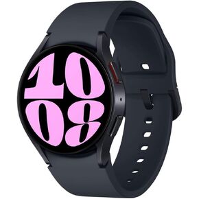 ساعة سامسونج جالاكسي 6 (44 ملم، WIFI + 4G LTE) 1.5/بوصة Super AMOLED Smartwatch GPS Bluetooth، غير مقفلة بالكامل مع تدريب على النوم، مقاومة للماء، شاشة BP R945U (مع مكعب شاحن سريع، جرافيت) (متجدد)