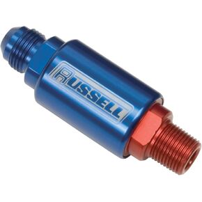 Edelbrock 650170 Competition Fuel Filter, -8 X 3/8" Male Npt Anodized