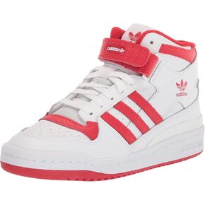 adidas Originals Forum Mid Sneaker, Cloud White/Black/Crew Yellow, 5 US Unisex Big Kid in Kuwait