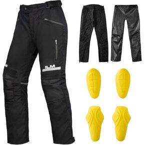 ILM Motorcycle Motocross Riding Pants Mens Detachable 3 Layers CE Armored P01N