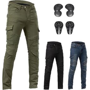 Motorcycle Pants CE Armored Motorbike Jeans Motocross Dirt Bike Riding Gear