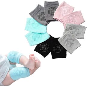 BOSONER Baby Crawling Anti-Slip Knee Pads,Unisex Baby Toddlers Kneepads 5 Pairs