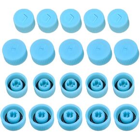 20pcs Car Air Conditioner Valve Caps R134a R12 Air Conditioning Service AC System Charging Port Caps(10pcs High Pressure & 10pcs Low Pressure Ac Caps)