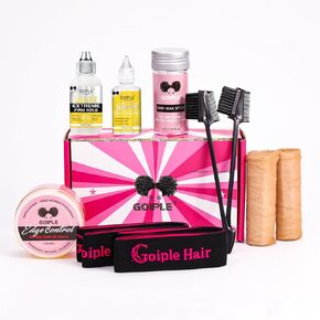 Wig Glue for Lace Front Wigs Lace Glue for Wig, Strong Hold Lace Glue for Lace Front Wig Lace Adhesive Hair Replacement with Remover, Wig Band, Hair Wax Stick, Edge Control Wig Installation Kit(10pcs)