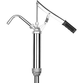 55 Gallon Lever Barrel Pump Efficient Lever-Action Bucket Pump with Telescoping Suction Tube for 15-55 Gallon Drums, Ideal for Transferring Heating Oil, Motor Oil, and Transmission Fluid
