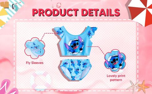 Soft and Adorable Beach Bathing Suits for Girls, Ages 6-14 - Perfect for a Day at The Beach in Saudi Arabia