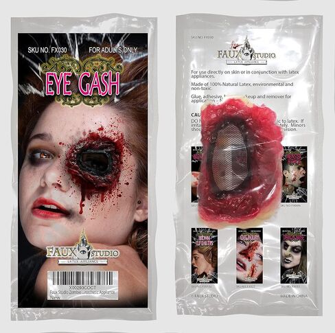 جهاز Zombie Eye Gash Halloween اللاتكس الاصطناعي. in Kuwait