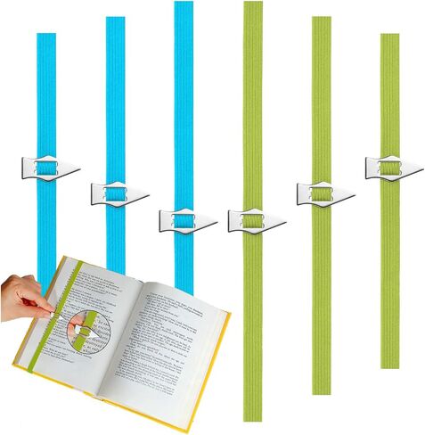 إشارة مرجعية مرنة، 6 عبوات من علامات الكتاب مع مؤشر مثالي لقراءة الكتب - وضع علامة على المكان الأخير، إشارات مرجعية مخططة لقراءة النساء والرجال والأطفال ومحبي الكتب (أحمر) in Kuwait
