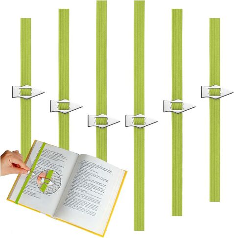 إشارة مرجعية مرنة، 6 عبوات من علامات الكتاب مع مؤشر مثالي لقراءة الكتب - وضع علامة على المكان الأخير، إشارات مرجعية مخططة لقراءة النساء والرجال والأطفال ومحبي الكتب (أحمر) in Kuwait
