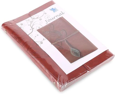H&S PU Leather Notebook Journal with Binder Mechanism - Writing Journal Notebook with Plain Pages for Women & Teenage Girls - Refillable Leather Journal for Travelers in Saudi Arabia