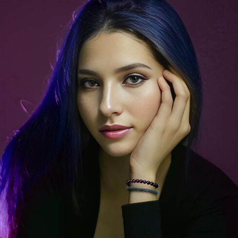 MILAKOO سوار عين النمر 8 مم قابل للتمدد من حبل مرن للرجال والنساء سوار حماية in Kuwait