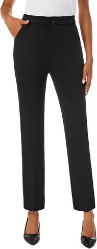Women's Straight Leg Dress Work Ankle Pants Business Office Casual Slacks with Pockets in Saudi Arabia