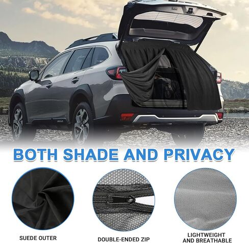 شبكات شاشة الحشرات المغناطيسية، شبكة ناموسية عالمية مزدوجة الطبقة لسيارات الدفع الرباعي الصغيرة ذات الباب الخلفي مع جزء خارجي من الجلد السويدي، مع إغلاق مغناطيسي لشبكة حشرات الباب الخلفي لسيارات الدفع الرباعي مع سحاب - 65 بوصة (ارتفاع) × 65 بوصة (عرض) in Kuwait